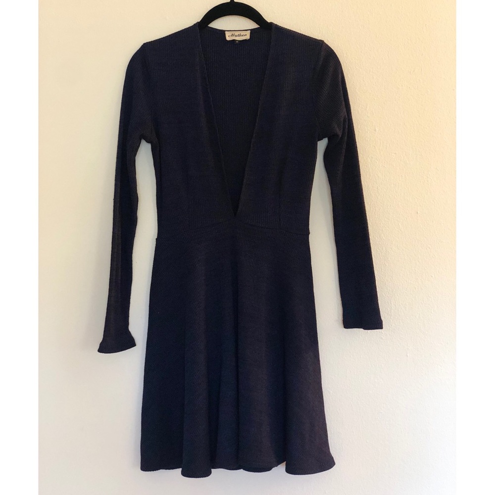 Navy Knitted sweater dress